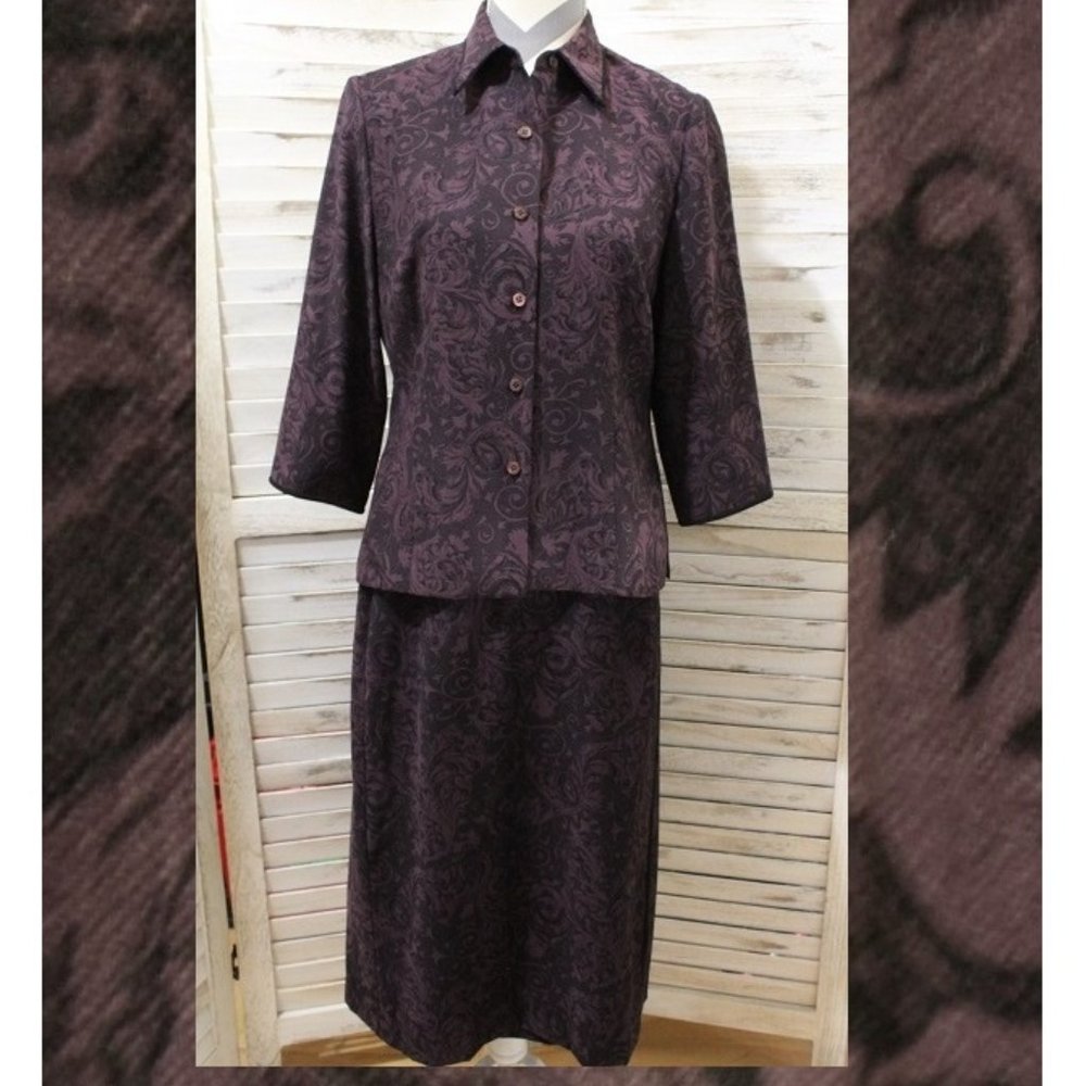 Talbot's stylish jacket and pencil skirt set(1030)